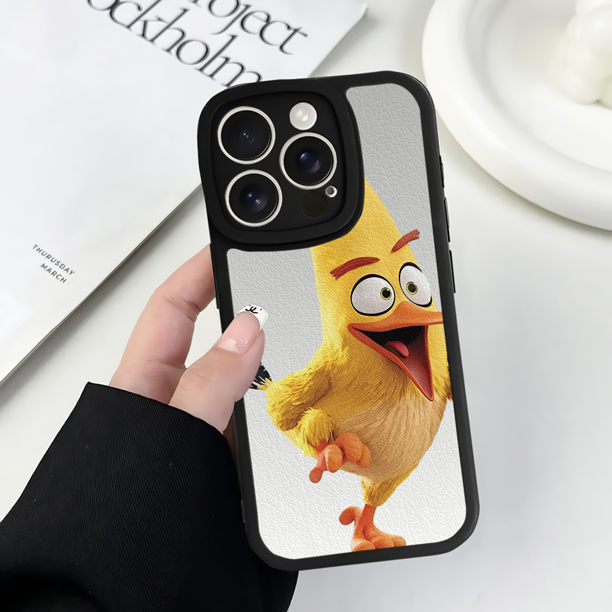 （画像用） Angry Birds アングリーバード 【iPhone 16シリーズ対応】シリコンスマホケース（レザー調） 材質：シリコン
